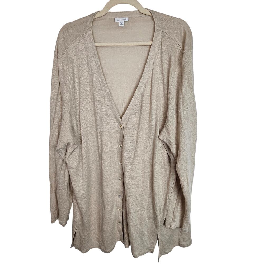 J. Jill Tan Cardigan Sweater